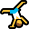 Man Cartwheeling emoji on Microsoft
